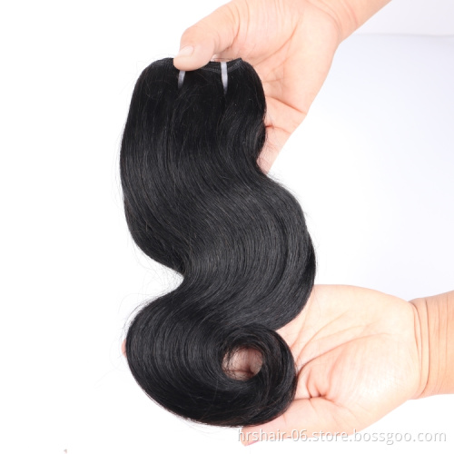 Wholesale  virgin brazilian human hair unprocessed  body weaves frontal lace closure with bundles